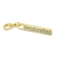 Zipper Pull "handcrafted" in Gold