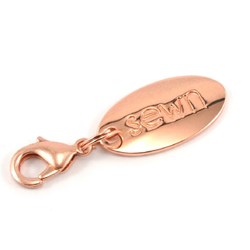 Zipper Pull "sewn" in Copper