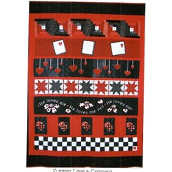 He Loves Me Valentine Row Quilt with Optional Kit by Summer Love & Company