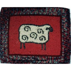 Curly Sheep Hooked Rug Kit