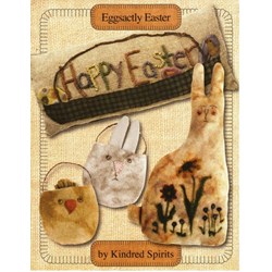VINTAGE FIND!! Eggsactly Easter Pattern Booklet By Kindred Spirts