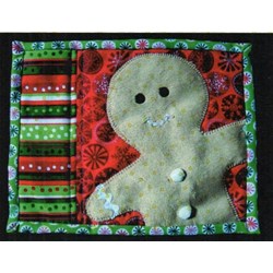 Gingerbread Man Mini Quilt Pattern by Cut Loose Press