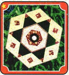 Hybrid Hexi-Star Tree Skirt Quilt Pattern by Cut Loose Press