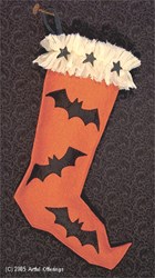Vintage Halloween Stocking  Pattern