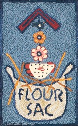 Flour Sac Punchneedle Pattern with Buttons