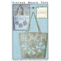 Vintage Beach Tote Pattern by Karina Hittle of Artful Offerings