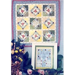 Flower Garden Wall Quilt or Stitchery Pattern