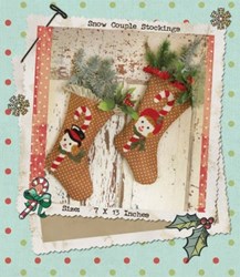 Snow Couple Stockings