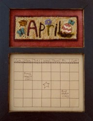 Calendar Series - April - Punch Needle Pattern