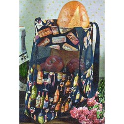 Vinyl Mesh Market Bag Pattern by Cut Loose Press
