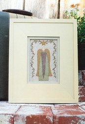Angel with Vine Frame Sitchery Pattern<br> by Dizzy Frizzy