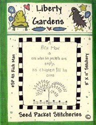 Vintage Find!  Rich Man Seed Packet Pattern by Liberty Gardens