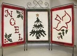 Holiday Trio Wool Applique Pattern by Lily Anna Stitches