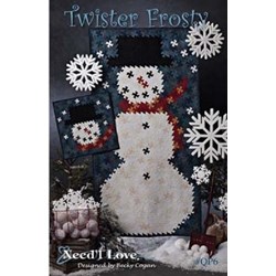 Twister Frosty Wall Quilt Pattern - by Need'l Love