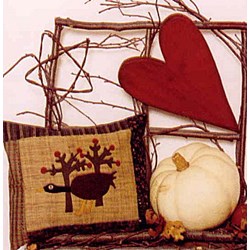 Vintage Find!  Wool Applique Pattern - September - by Sandy Gervais of Pieces From My Heart