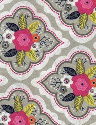 End of Bolt - 65" - Paradise Floral Medallions  by Alissa Couter for Camelot -<i> Retired Fabric!</i>