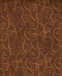 Essentials Swirly Scroll - Chocolate Brown - 39081-229 Wilmington Prints