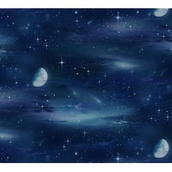 Night in Space with Stars Moon and Sky Landscape Medley by Elizabeth’s Studio