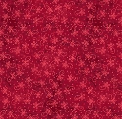 The Little Things - Red  Lazy Daisy Twirl - by Maywood Studio