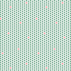 End of Bolt - 72" - KITSCHenette - Green Dots - by Claudine Hellmuth for Andover Fabrics