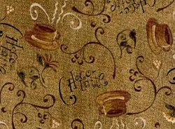 Choco-Latte Folk Art Quilting Fabric ~ by Whimsicals Quilts ~ Terri Degenkolb for Red Rooster Fabrics