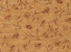 Choco-Latte Folk Art Quilting Fabric ~ by Whimsicals Quilts ~ Terri Degenkolb for Red Rooster Fabrics