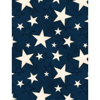 End of Bolt - 39" - Colors of Freedom by Jennifer Pugh for Wilmington-Blue Paisley
