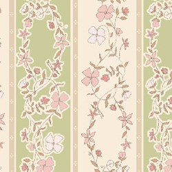 Flowers for Emma Stripes Quilting Fabric ~ by Ann Sutton for Henry Glass & Co Fabrics