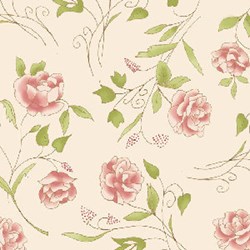Flowers for Emma Floral  Quilting Fabric ~ by Ann Sutton for Henry Glass & Co Fabrics
