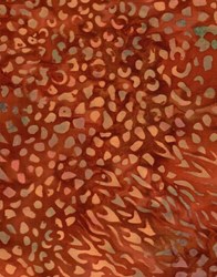 Princess Mirah Batiks - Hidden Savanna Collection - Dark Orange Print - Retired Collection