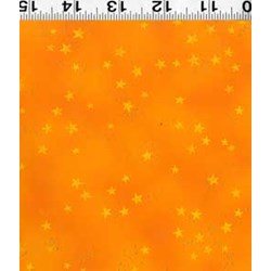 Laurel Burch Laurel Burch Basics - Orange-Metallic Stars
