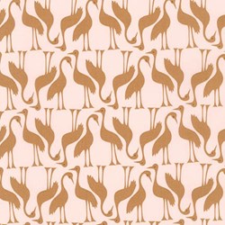 Pond Collection- Gold Swan Pattern by Elizabeth Hartman for Robert Kaufman