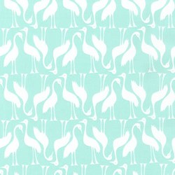 Pond Collection- Ice Frappe Swan Pattern by Elizabeth Hartman for Robert Kaufman