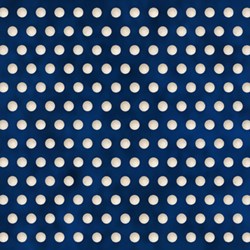 <b>MINIMUM 2  YARD PURCHASE</b><br>Roosters - Blue/Cream Dots - by Audrey Jeanne Roberts for In the Beginning Fabrics