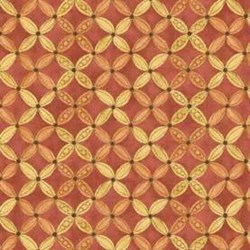 End of Bolt - 58" - Shine - Red/Gold Geometric - by Jackie Paton for Red Rooster Fabrics