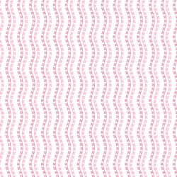 31" Remnant - Little Sweethearts - Red & Pink Heart Vine Stripe - by Renee Nanneman for Andover Fabrics