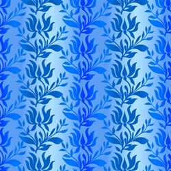 Paradise - Blue Ombre Stripe - In The Beginning Fabrics