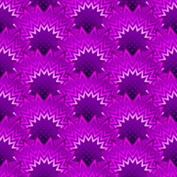 End of Bolt - 43" - Paradise - Purple Arcs - In The Beginning Fabrics