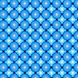 End of Bolt - 68" - Paradise - Tile Grid Blue - In The Beginning Fabrics