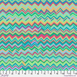 Remnant -11"  Remnant  Kaffe Zig Zag Aqua