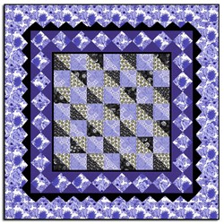 Periwinkle Charm Quilt  Pattern Download