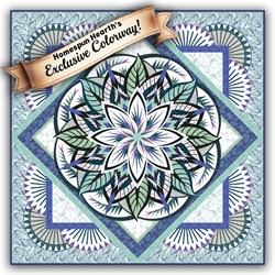 New & Exclusive!  Quiltworx Jungle Magnolia - King Size - Sanibel Quilt Kit