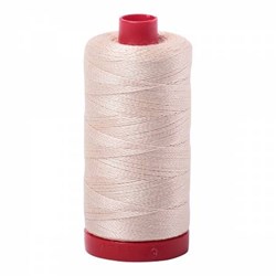 Aurifil Mako Cotton Embroidery Thread 12wt 356yds Sand # A10012000