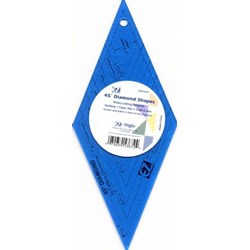 EZ Quilting - 45 Degree Diamond Template Rotary Cutter Shape Ruler