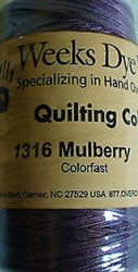 Quilting Overdyed Thread - Mulberry