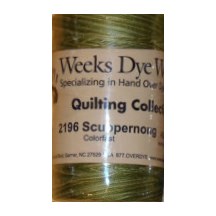 Quilting Overdyed Thread - Scuppernong